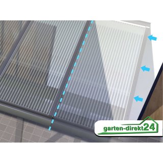 GD24 Vordach Breitenanpassung Vordach mit Massivplatten