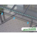 GD24 Vordach Tiefenanpassung Vordach für VSG-Glas