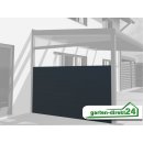 GD24cover Terrassen-Seitenwand 0,90m 4m Anthrazit