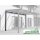 GD24 Alu-Ständerwerk für wandseitige Abstützung (4m Breite) Weiß Superior- oder Vintage -Terrassendach für VSG Glas