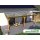 Natura Holz Terrassenüberdachungen mit Stegplatten 10,00m x 4,50m Deluxe, klar-hitzestop Anthrazitgrau Deckfarbe U-Pfostenträger zum Einbetonieren