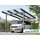 Flachdach Alu-Carport Bausatz 5,06m x 5,00m Anthrazit Plexi Resist