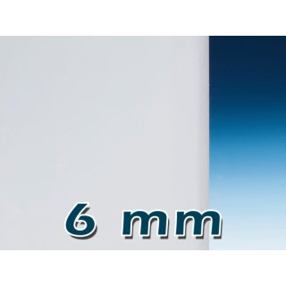 PLEXIGLAS® GS Massivplatte, opal satiniert 6 mm 500 x 1000 mm