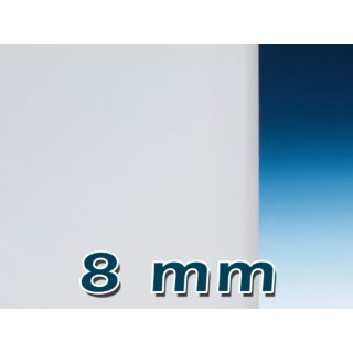 PLEXIGLAS® GS Massivplatte, opal satiniert 8 mm 500 x 1000 mm