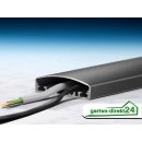 Aluminium Kabelkanal, klein Anthrazit 4000 mm