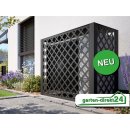 Wärmepumpenverkleidung, Anthrazit - PLEXIGLAS® Diamond Mesh