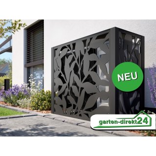 Wärmepumpenverkleidung, Anthrazit - PLEXIGLAS® Leafy Mesh