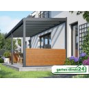 Alu-Lamellenwand (geschlossen) für...