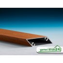 Alu-Lamellenwand (offen) für Terrassenüberdachungen, Golden Oak