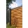 Alu-Lamellenzaun, Rhombus geschlossen, Golden Oak, Alu-Profile anthrazit
