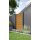 Alu-Lamellenzaun, Rhombus geschlossen, Golden Oak, Alu-Profile anthrazit