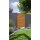 Alu-Lamellenzaun, Rhombus geschlossen, Golden Oak, Alu-Profile anthrazit