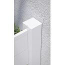 Alu Zaunpfosten-Set, weiß