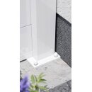 Alu Zaunpfosten-Set, weiß