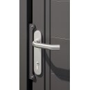 Alu-Gartentor anthrazit, Glas, 1 Meter Breite