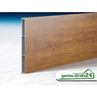 Alu-Balkonbretter 200mm, Golden Oak Holzdekor 6100 mm