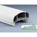 Alu-Handlauf, 80x45mm, weiß 6050 mm