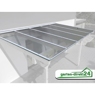 Dachhaut mit 16mm Stegplatten - Komplettangebot 3m x 3,50m transparent