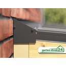 Natura Master Holz Terrassenüberdachung mit VSG Glas inkl. Entwässerung und Klemmdeckel