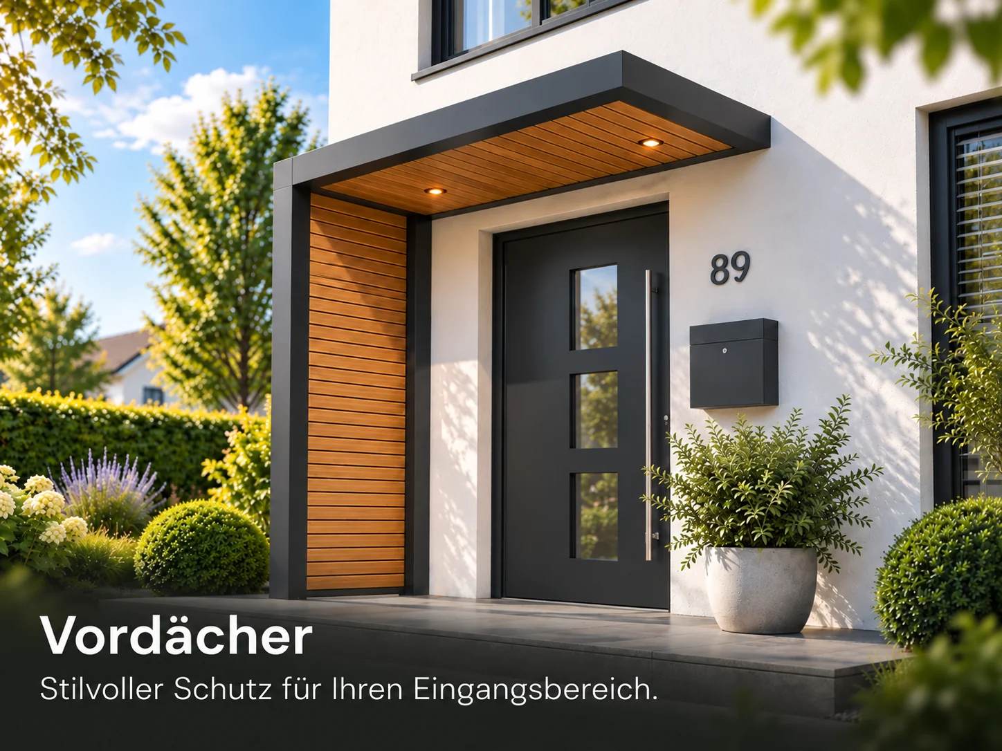 Vordächer für Hauseingänge