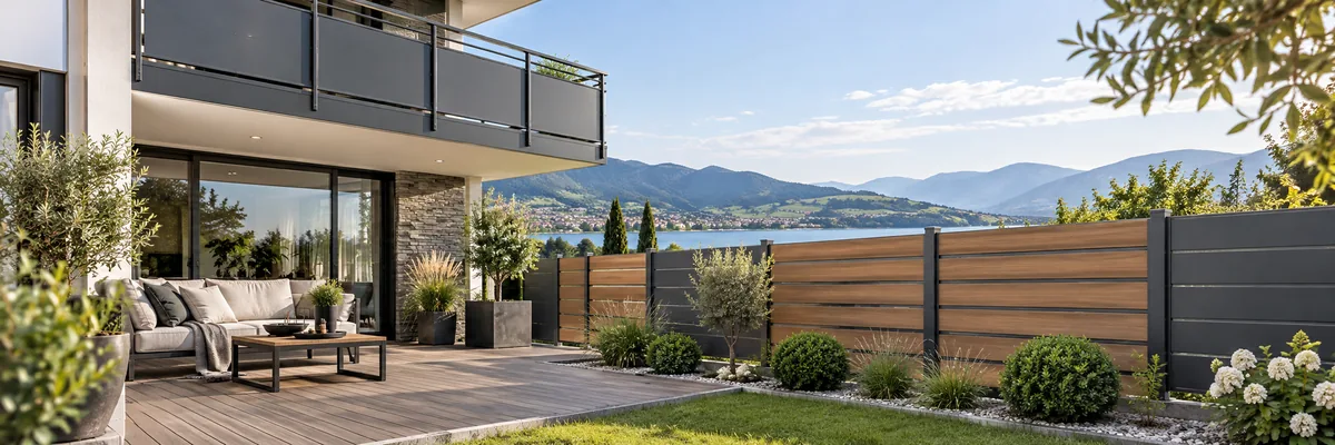 Balkon und Zaun für Garten, Terrasse und Grundstück